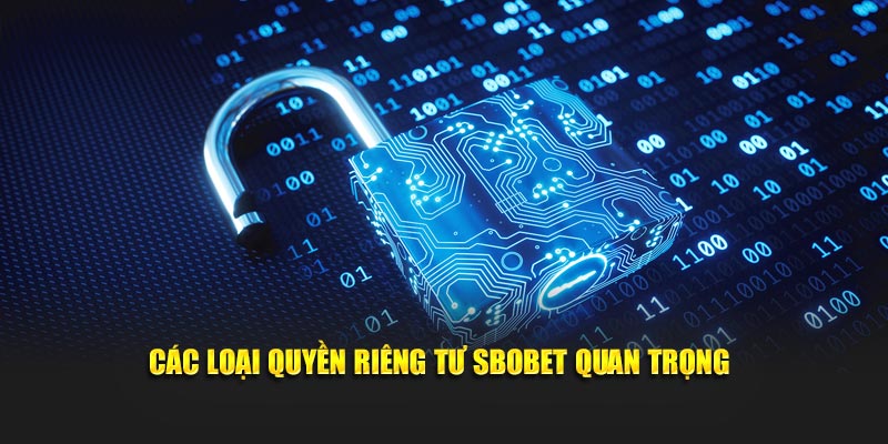 Các loại quyền riêng tư Sbobet cần biết